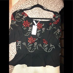Ladies Blouse Sz L by Candies NWT